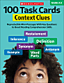 Scholastic® 100 Task Cards: Context Clues, Grades 4 - 6