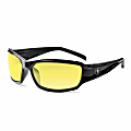 Ergodyne Skullerz® Safety Glasses, Thor, Black Frame, Yellow Lens