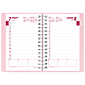 Brownline® 30% Recycled Pink Ribbon Daily Planner, 8" x 5", Pink (Breast Cancer Awareness), January-December 2012