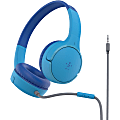 Belkin SoundForm Mini Wired On-Ear Headphones for Kids - Stereo - Mini-phone (3.5mm) - Wired - On-ear, Over-the-head - Binaural - Ear-cup - 4 ft Cable - Blue