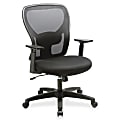 Lorell® Mid-Back Mesh/Fabric Task Chair, Black
