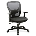 Lorell® Mid-Back Mesh/Fabric Task Chair, Black 1 thumbnail image
