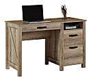 Realspace® Plank 47”W Writing Desk, Coastal Oak