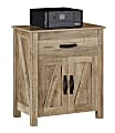 Realspace® Plank 30”H x 26-11/16”W x 15-11/16”D Storage Cabinet/Printer Stand, Coastal Oak