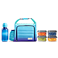 Fit & Fresh Willow Sport Lunch Bag Set, 8"H x 5"W x 9-1/2"D, Blue 1 thumbnail image