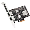 SIIG Dual 2.5G 4-Speed Multi-Gigabit Ethernet PCIe Card - Network adapter - PCIe 2.1 x4 low profile - 10M/100M/1G/2.5 Gigabit Ethernet x 2 - black 1 thumbnail image