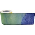 Teacher Created Resources Straight Rolled Border Trim - Watercolor - Sturdy, Durable - 3" Width x 600" Length - Multicolor - 1 Roll 1 thumbnail image
