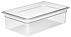 Cambro Camwear GN 1/1 Size 6" Food Pans, 6”H x 12-3/4”W x 20-7/8”D, Clear, Set Of 6 Pans 1 thumbnail image