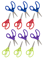 Office Depot® Brand Kids' Scissors, 5", Pointed Tip, Assorted Colors, Pack Of 12 Scissors 1 thumbnail image