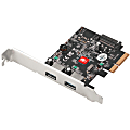 SIIG USB 3.1 2 Port PCIe Host Adapter - Type A - 10Gb/s Transfer Rate 1 thumbnail image