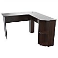 Inval Promo 56"W L-Shaped Corner Desk, Espresso