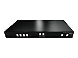 SIIG Quad-View HDMI 2.0 4K 60Hz KVM MultiView Processor - KVM / USB switch - 4 x KVM / USB - 1 local user - desktop