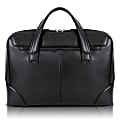 McKlein Harpswell Dual Compartment Briefcase with 17" Laptop Pocket, Black