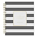 2025-2026 Day Designer Daily/Monthly Academic Planner, 8" x 10", Rugby Stripe Black Frosted, July 2025 To June 2026, 137885 1 thumbnail image