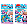 Melissa & Doug Sticker WOW!™ Sticker Stampers And Activity Pads, Medium, Unicorn, Bundle Of 2 Sets 1 thumbnail image