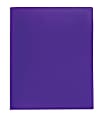 Office Depot® Brand School-Grade 2-Pocket Poly Folder, Letter Size, Purple 1 thumbnail image