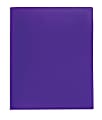 Office Depot® Brand School-Grade 2-Pocket Poly Folder, Letter Size, Purple