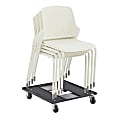 Safco® Next Stacking Chairs, White, Set Of 4 Chairs