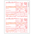 ComplyRight® 1099-R Tax Forms, 2-Up, Federal Copy A, Laser, 8-1/2" x 11", Pack Of 50 Forms