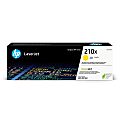 HP 210X High-Yield Yellow Toner Cartridge, W2102X