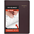 2025-2026 AT-A-GLANCE® Weekly Appointment Book Planner, 8-1/4" x 11", Winestone, January To January, 7095050