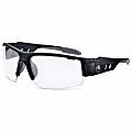Ergodyne Skullerz® Safety Glasses, Dagr, Anti-Fog, Matte Black Frame, Clear Lens