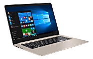 Asus VivoBook S15 S510 S510UA-DS51 15.6" Notebook - 1920 x 1080 - Intel Core i5 (8th Gen) i5-8250U 1.60 GHz - 8 GB RAM - 256 GB SSD - Gold Metal - Windows 10 - Intel HD Graphics - Tru2Life - IEEE 802.11ac Wireless LAN Standard