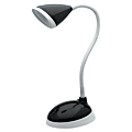 V-Light LED Gooseneck Desk Lamp, 18 1/8"H, Black