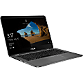 Asus ZenBook Flip 14 UX461UA-DS51T 14" Touchscreen Notebook - 1920 x 1080 - Core i5 i5-8250U - 8 GB RAM - 256 GB SSD - Gray - Windows 10 64-bit - Intel HD Graphics - Tru2Life, TruVivid Technology - Bluetooth - 13 Hour Battery Run Time