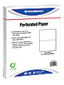 PrintWorks Professional Pre-Perforated Paper for Statements, Tax Forms, Bulletins, Planners And More, Letter Size (8 1/2" x 11"), Ream Of 500 Sheets, 20 Lb