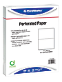 PrintWorks Professional Pre-Perforated Paper, 1 Ream, White, Letter (8 1/2" x 11"), 20 Lb, 5-1/2, Ream Of 500 Sheets 1 thumbnail image