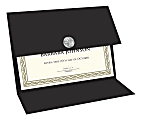 Geographics Recycled Certificate Holder - Black - 30% Recycled - 5 / Pack
