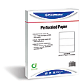 PrintWorks Professional Pre-Perforated Paper for Invoices, Statements, Gift Certificates & More, Letter Size (8 1/2" x 11"), Ream Of 500 Sheets, 24 Lb, White 1 thumbnail image