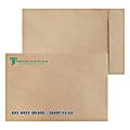 Custom 2-Color, Zip Stick® TerraBoard™ 10 PT. Brown Kraft Mailing Envelopes, 10-1/2" x 16", Open End, Box of 500