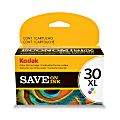Kodak® 30XL High-Yield Tri-Color Ink Cartridge, 1341080