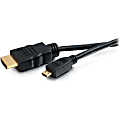 C2G High-Speed HDMI To Micro HDMI Cable With Ethernet, 3' 1 thumbnail image