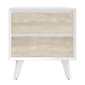 Bestar Adara End Table, 20-5/8"H x 18-15/16"W x 15-13/16"D, UV White/Mountain Ash Gray 1 thumbnail image