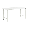 Bush Business Furniture Hustle 60"W Computer Desk With Metal Legs, White, Standard Delivery 1 thumbnail image