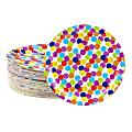 Disposable Plates - 80-Count Paper Plates, Polka Dot Party Supplies For Appetizer, Lunch, Dinner, And Dessert, Kids Birthdays, 9 X 9 Inches