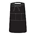 Chef Works Reversible 3-Pocket Apron, One Size, Black 1 thumbnail image