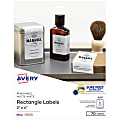Avery® Removable Printable Labels With  Sure Feed® Technology, 6431, Rectangle, 2" x 4", Matte White, Pack Of 70 1 thumbnail image