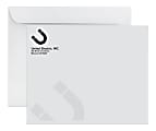 Gummed Seal, White Wove Open Side Catalog Mailing Envelopes, Black Ink, Custom 9" x 12", Box Of 500