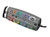 Kensington SmartSockets Color Coded 8 Outlet Adapter Model Surge Protector 1 thumbnail image
