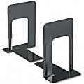 Universal Jumbo Deluxe Metal Bookend - 9" x 5.87" x 8.25" - Steel - Black