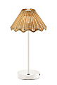 Adesso Stevie LED Cordless Indoor/Outdoor Table Lamp, 15”H, Rattan Shade/White Base 1 thumbnail image
