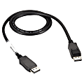 Black Box DisplayPort Cable, Male/Male, 32 AWG, 10-ft. (3.0-m) - 10 ft DisplayPort A/V Cable for Audio/Video Device - First End: 1 x DisplayPort Male Digital Audio/Video - Second End: 1 x DisplayPort Male Digital Audio/Video