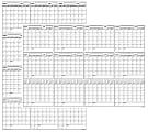 SwiftGlimpse Yearly Wall Planner, 48″ x 72″, Black/White, Undated 1 thumbnail image