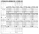 SwiftGlimpse Yearly Wall Planner, 48″ x 72″, Black/White, Undated