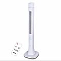 Optimus Pedestal Tower Fan With Remote And Speaker, 48" x 9", White