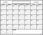 SwiftGlimpse Monthly Wall Planner, 18″ x 24″, Black/White, Undated 1 thumbnail image